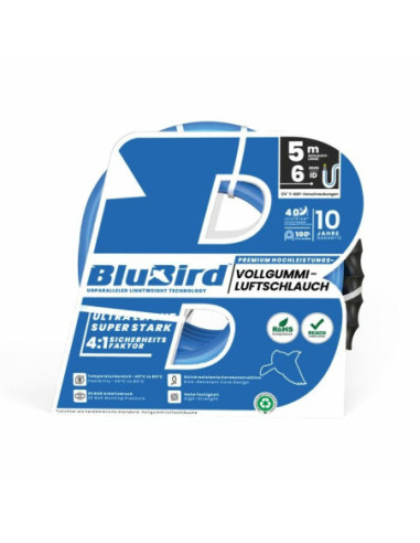 Wąż do powietrza Frost Blubird DN6x12mm, 20 bar, niebieski, -45 do 85 °C, 2xGW1/4'', 5m BB12X6-5-G1/4