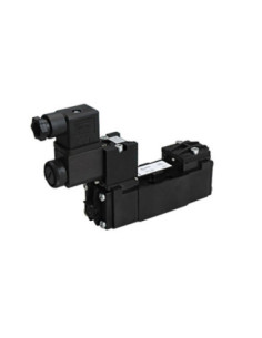 Zawór ISO 5/2 elektryczny, rozmiar 2, monostabilny M12, 24 V DC, Univer BE12-4000