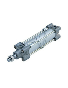 Siłownik ISO 15552 ze ściągami wbudowany magnes wersja podstawowa tłok fi fi 63 mm SMC C96SDB63-100C