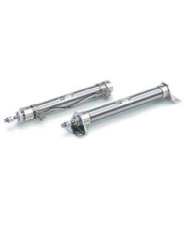 Siłownik pneumatyczny miniaturowy fi 16 mm skok 75 mm wersja podstawowa z magnesem SMC CDJ2B16-75Z-B