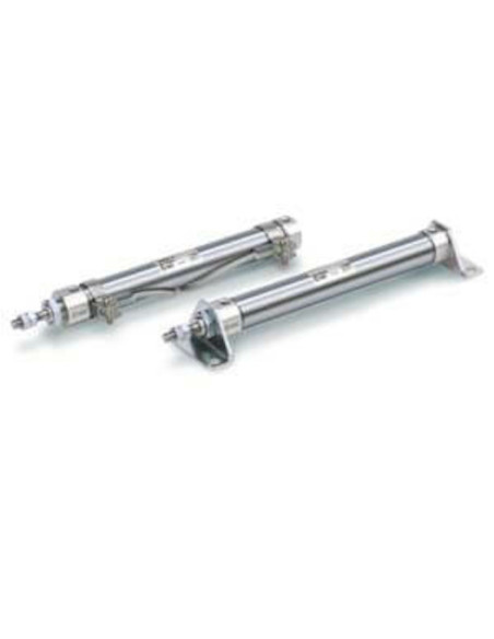 Siłownik pneumatyczny miniaturowy fi 16 mm skok 75 mm wersja podstawowa z magnesem SMC CDJ2B16-75Z-B