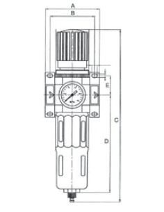Filtroreduktor G 3/8 GW do 16 bar, regulacja 1,5-12 bar, 20 mikronów, spust automatyczny | Pneumatyka | Eshop Dopak | Wszystko d 2