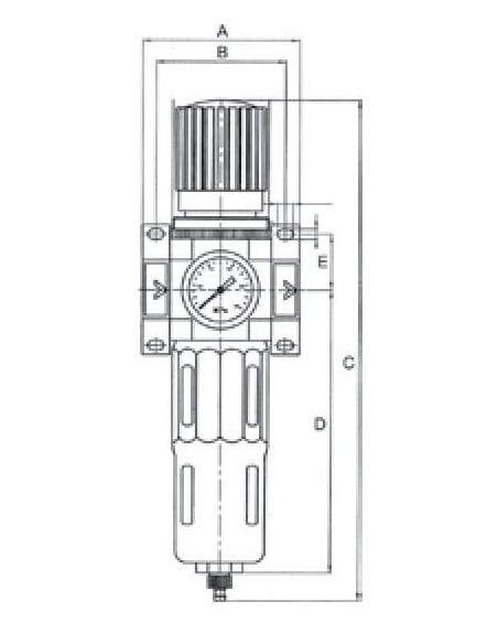 Filtroreduktor G 3/8 GW do 16 bar, regulacja 1,5-12 bar, 20 mikronów, spust automatyczny | Pneumatyka | Eshop Dopak | Wszystko d