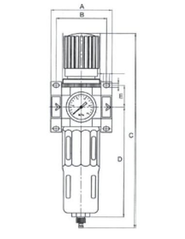 Filtroreduktor G 3/4 GW do 16 bar, regulacja 1,5-12 bar, 5 mikronów, Flowmatik | Pneumatyka | Eshop Dopak | Wszystko dla Przemys