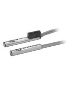 Czujnik kontaktronowy do bezpośredniego montażu kabel taśmowy 2-żyłowy LED 24V DC kabel 3 m SMC D-97L