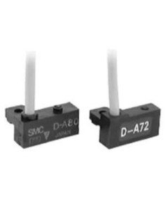 Czujnik położenia kontaktronowy LED DC  24V AC  100V kabel 3 m SMC D-A73L