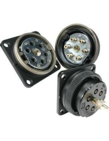 Złącze wieloprzewodowe okrągłe 12 przewodów fi 6 nylon zmiękczony płyta wtyków SMC DM12P-06NU