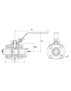 Zawór kulowy nierdzwny do spożywki 1 1/4" 1.4409 TFM1600 Ra0.8 CE1935 FDA ELITBW32 2