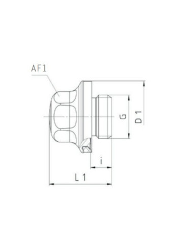 Korek, wykonanie higieniczne, G 1/4 GZ , AISI 304, EPDM, Eisele EPP3023-04