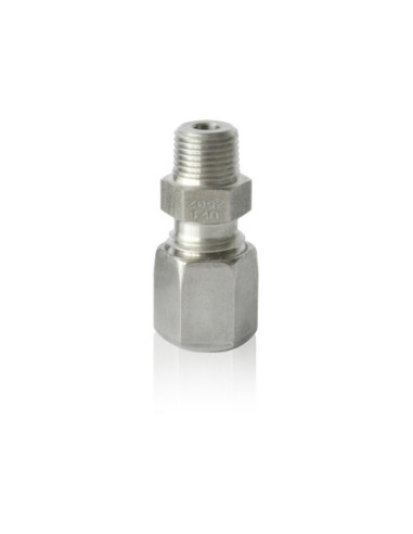 Złączka hydrauliczna skręcana NPT 1/2 GZ pod rurę fi 15 mm, stal nierdzewna ES 44-N