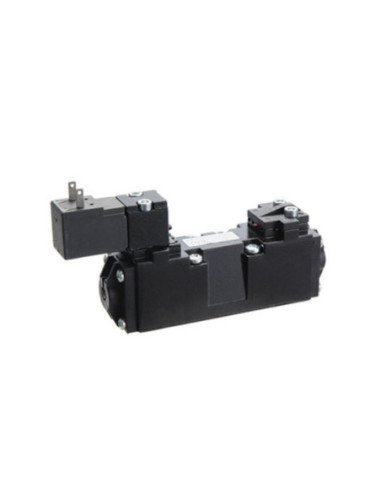 Zawór5/2 suwakowy elektromagnetyczny, powrót sprężyną, Univer F-0220B