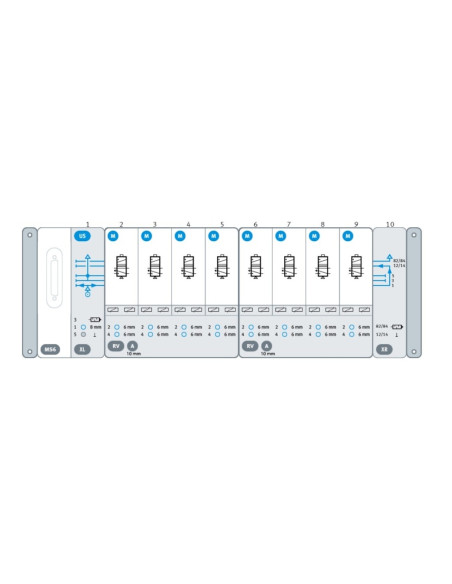 Wyspa VTUX, Multipin, 8x 5/2 VTUX-A-P-MS6-SD-US8M-XLRV4ARV4AXR FESTO-8000800-16