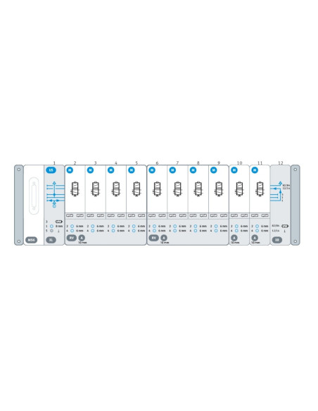 Wyspa VTUX, Multipin, 10x 5/2 VTUX-A-P-MS6-SD-US10M-XLRV4ARV6AXR FESTO-8000800-17