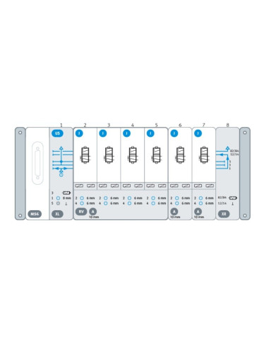 Wyspa VTUX, Multipin, 6x 5/2 bistabilny VTUX-A-P-MS6-SD-US6J-XLRV6AXR FESTO-8000800-19