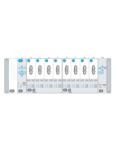 Wyspa VTUX, Multipin, 8x 2x3/2 VTUX-A-P-MS6-SD-US8K-XLRV4ARV4AXR FESTO-8000800-28