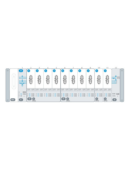 Wyspa VTUX, Multipin, 10x 2x3/2 VTUX-A-P-MS6-SD-US10K-XLRV4ARV6AXR FESTO-8000800-29