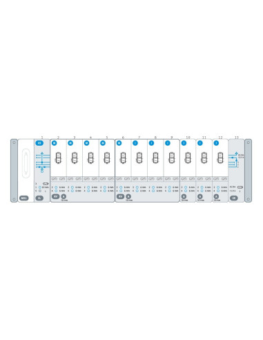 Wyspa VTUX, Multipin, 5x 5/2 mono, 6x 5/2 bistab VTUX-A-P-MS1-US5M6J-XLRV4ARV7AXR-IPX0+H  FESTO-8000800-8
