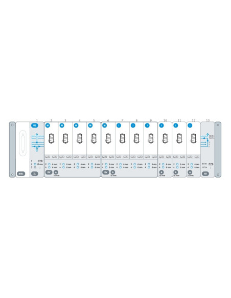 Wyspa VTUX, Multipin, 5x 5/2 mono, 6x 5/2 bistab VTUX-A-P-MS1-US5M6J-XLRV4ARV7AXR-IPX0+H  FESTO-8000800-8