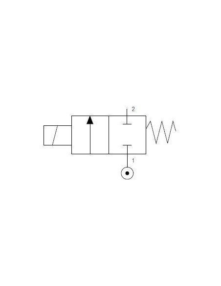 Zawór elektromagnetyczny membranowy 2/2 NC, G 1/8, NBR, DN1,5, normalnie zamknięty FL01F02115N0