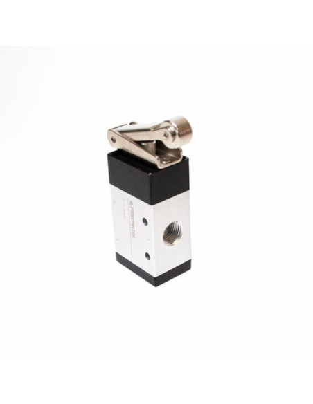 Zawór mechaniczny 3/2 G1/4 NC normalnie zamknięty, z rolką, Flowmatik FMZM 32 14 MRV