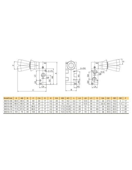 Zawór rozdzielający pneumatyczny ręczny 3/2 G 1/8 NC, bistabilny, z dźwignią, Flowmatik FMZR 32 18 LL