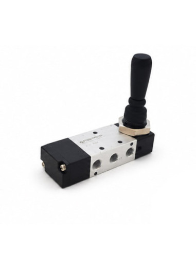 Zawór rozdzielający pneumatyczny ręczny 5/3 G 1/4 CC, monostabilny, z dźwignią, Flowmatik FMZR 53 14 ML