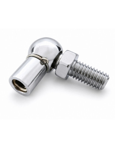 Mocowanie sprężyny gazowej z gwintem M6-M8, przegub kulowy, fi 10 mm, długość 20 mm, do 800N FP-1020M6M8
