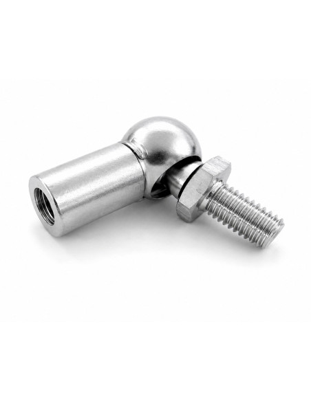 Mocowanie sprężyny gazowej z gwintem M8-M8, INOX, przegub kulowy, fi 13 mm, długość 30 mm, do 1200N FP-1330M8M8I