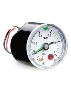 Manometr z przekaźnikiem 0-1 MPa R1/8 z osłoną przezroczystą SMC GP46-10-01-C-Q