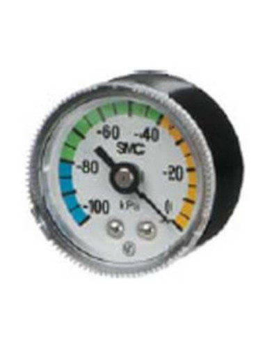 Wakuometr tarcza fi 42.5 Rc1/8 zakres -100 do 0 kPa bez osłony SMC GZ46-K-01
