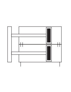TR20X25S Siłownik dwutłoczyskowy D20x25 prowadzenie ślizgowe HPSK020.0025BS 2