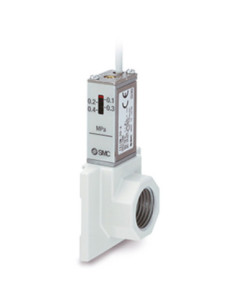 Przekaźnik ciśnienia do montażu na końcu zestawu G3/8 zakres 0.1-0.6 MPa AC30-D kabel 3 m SMC IS10E-30-F03-6L-D