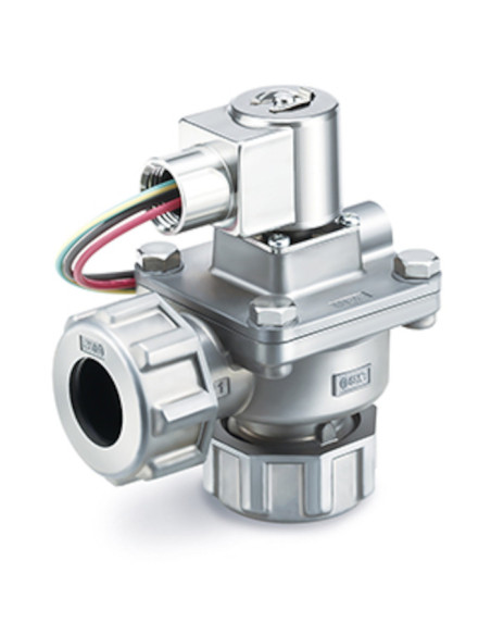 Elektromagnetyczny zawór impulsowy G 1 25A 24V DC DIN z ochroną SMC JSXFF-10F-5DNB