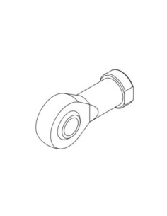 Końcówka prosta z przegubem kulowym D40, Univer KF-17040