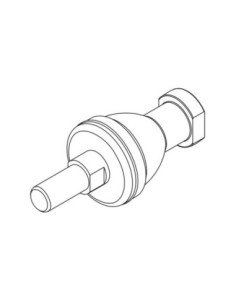 Końcówka prosta ze sworzniem przegubowym osiowym D 50-63, Univer KF-22050