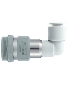 Szybkozłącze kątowe z przyłączem wtykowym wielkość korpusu 1/8 do węża fi 8 mm SMC KK3S-08L