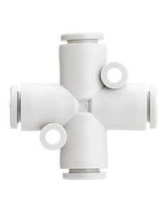 Złączka wtykowa 4-krotna do węża fi 6 pierścień okrągły SMC KQ2TW06-00A