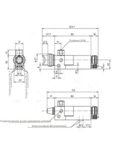 Pistolet automatyczny Mikro-3, dysza okrągła 0,3mm wersja z zaworem w komplecie KRA200-0154-03-KPL 2