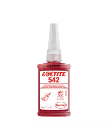 Klej do uszczelniania gwintów drobnozwojowych w hydraulice i pneumatyce, 50 ml LOCTITE-542-50