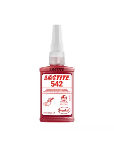 Klej do uszczelniania gwintów drobnozwojowych w hydraulice i pneumatyce, 50 ml LOCTITE-542-50