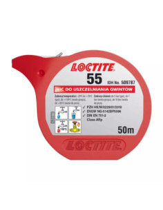 Nić poliamidowa do uszczelniania metalowych oraz plastikowych gwintów, 50 m LOCTITE-55-50
