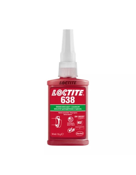 Klej do mocowania łożysk oraz częsci cylindrycznych, mocny, 50 ml LOCTITE-638-50