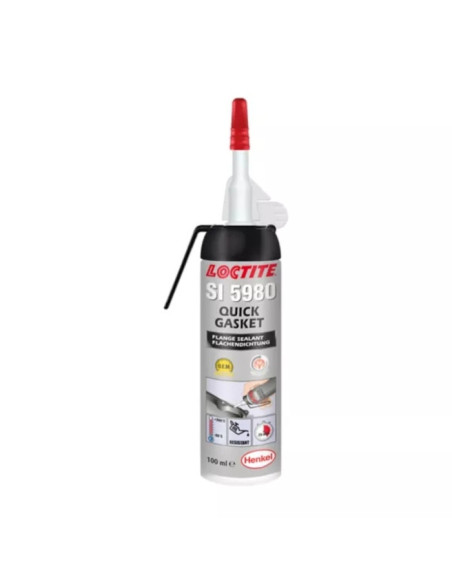 Uszczelniacz silikonowy odporny na oleje, wodę i wysoką temperaturę, czarny, 100 ml LOCTITE-SI-5980-100