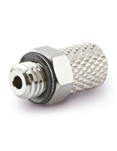 Złącze miniaturowe proste z nakrętką zaciskową M5 do węży fi 4x2.5 SMC M-5H-4
