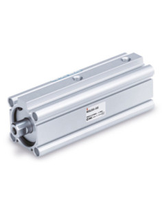 Siłownik z uszczelnieniem metalowym tłok fi 25 mm skok 10 gwint M fi 10 do 20, Rc fi 25 do 40 SMC MQQTB25-10D