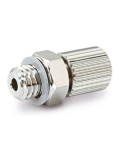 Złącze SUS316 miniaturowe kątowe z nakrętką zaciskową M5 do węży fi 4x2.5 SMC MS-5HLH-4