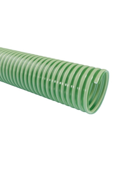 Wąż ssawny Cosmo 38 mm, zielony półprzezroczysty PVC, max 20 bar, temp. -15 °C +60 °C NR-4400038000