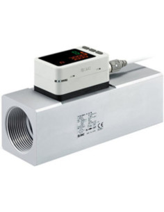 Czujnik przepływu z wyświetlaczem 120-12000 l/min G2 IO-Link wyjście analogowe SMC PF3A712H-F20-L4N