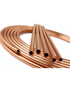 Rura miedziana fi12 mm, gr. ść. 1mm, krążek 50m RM 12X1-50