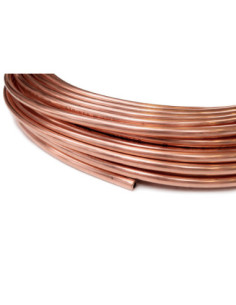 Rura miedziana fi6 mm, gr. ść. 1mm, krążek 50m RM 6X1-50 2